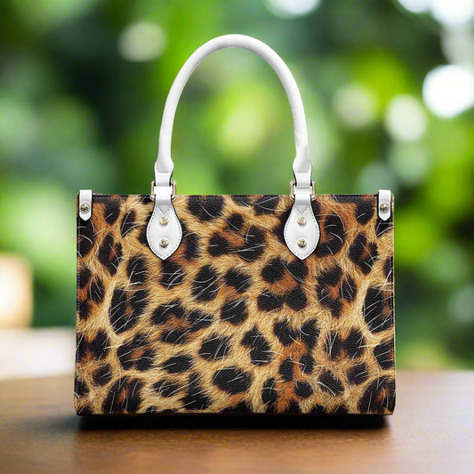 Leopard Pattern for Women's PU leather twill handbag