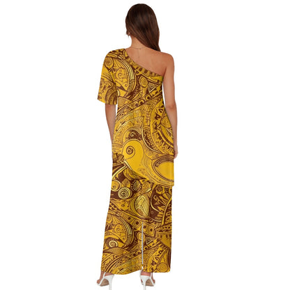 Elegant Off-Shoulder Two-Piece Dress for Women