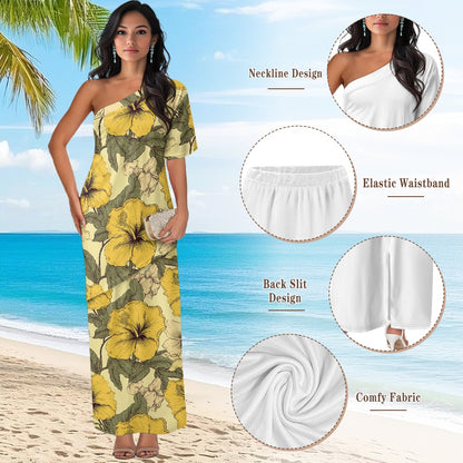 Elegant Off-Shoulder Two-Piece Dress for Women