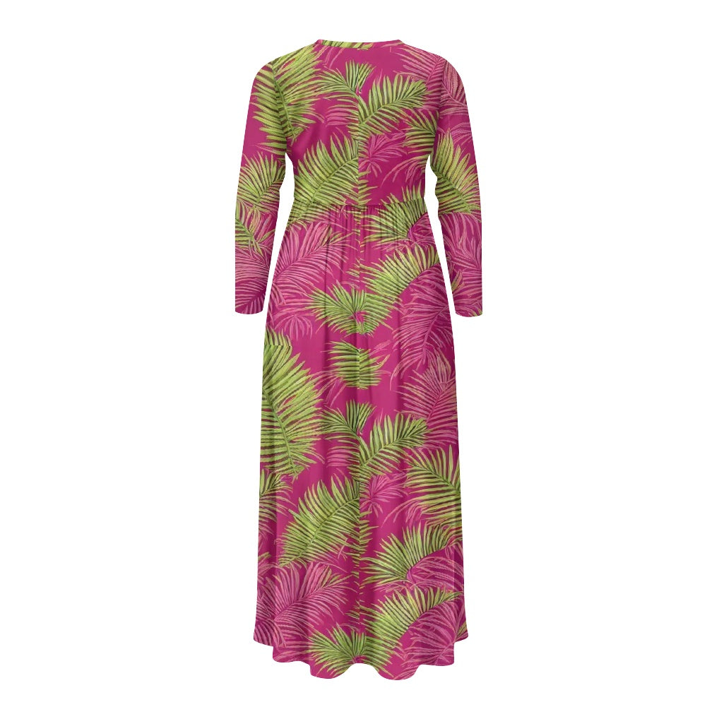 Ladies Long Sleeve Pocket Dress