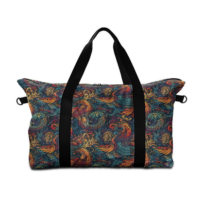 Chinese Dragon and Phoenix Lightweight luggage white ONESIZE