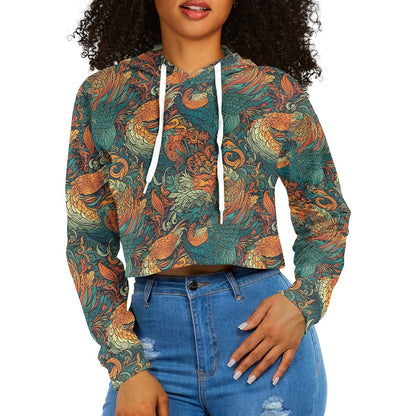 Women's midriff-baring sweatshirt - Chinese