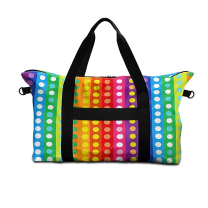 Vertical Lines with Polka Dots Lightweight luggage