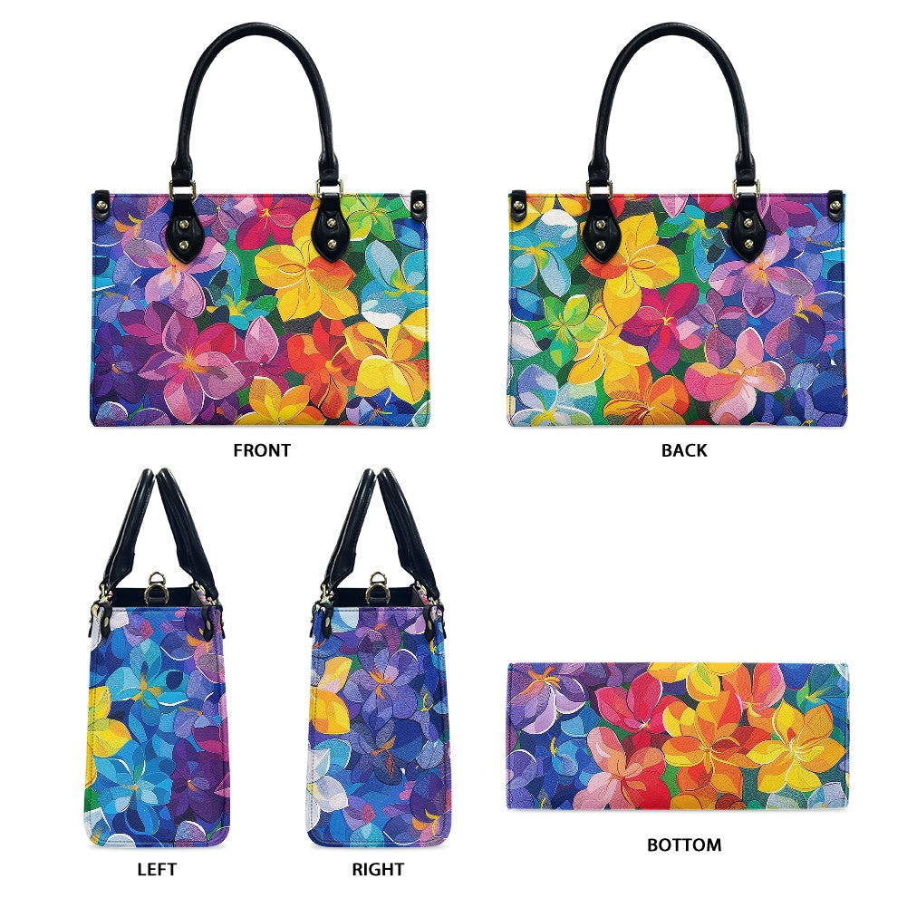 Women's PU leather twill handbag