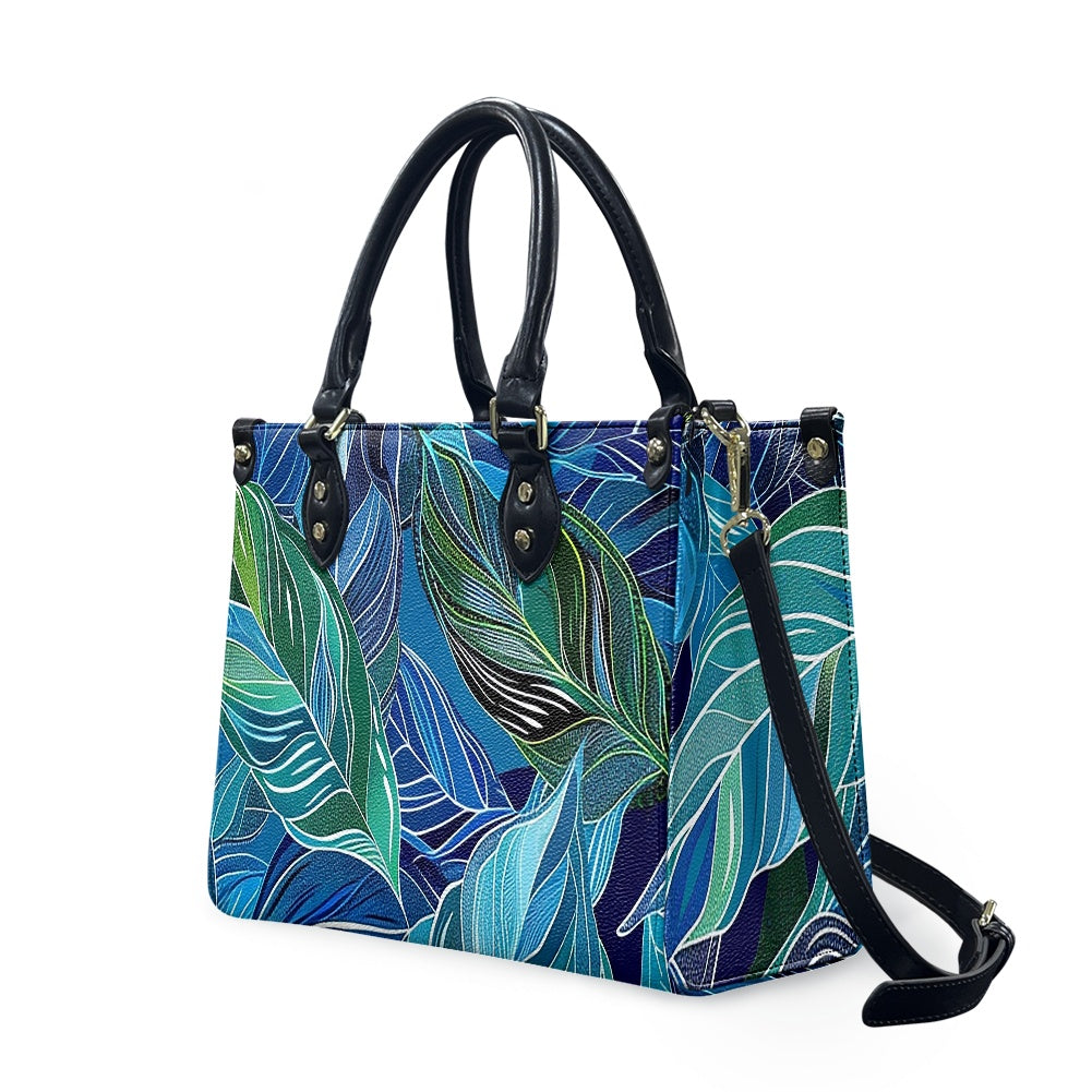 Women's PU leather twill handbag