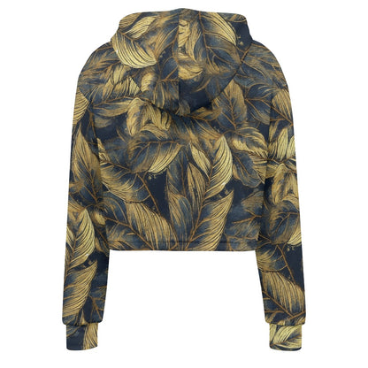 Women's midriff-baring sweatshirt - Tropical
