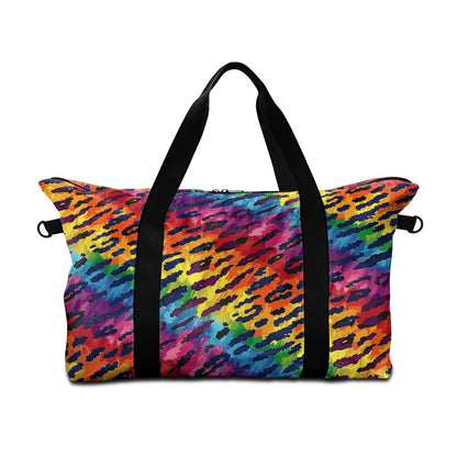 Animal stripe pattern on Rainbow colors Lightweight luggage