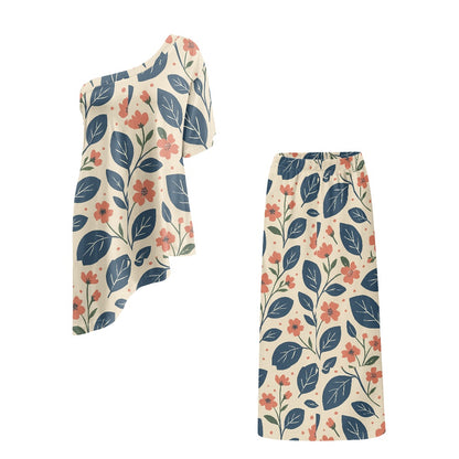 Elegant Off-Shoulder Two-Piece Dress for Women