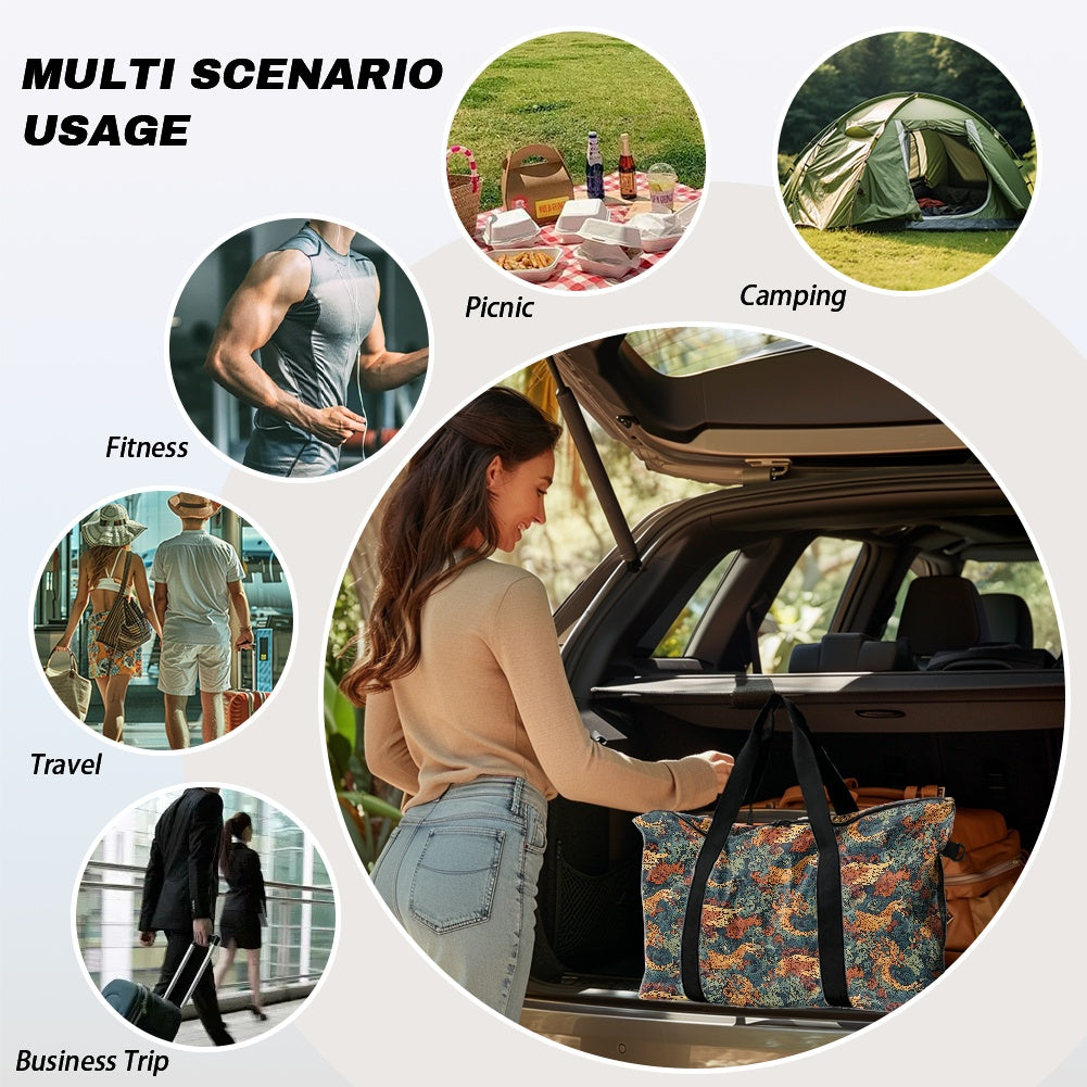 Chinese Dragon and Phoenix Lightweight luggage