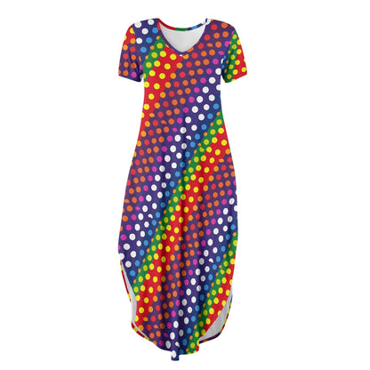 Women's Short Sleeve Plus Size Dress