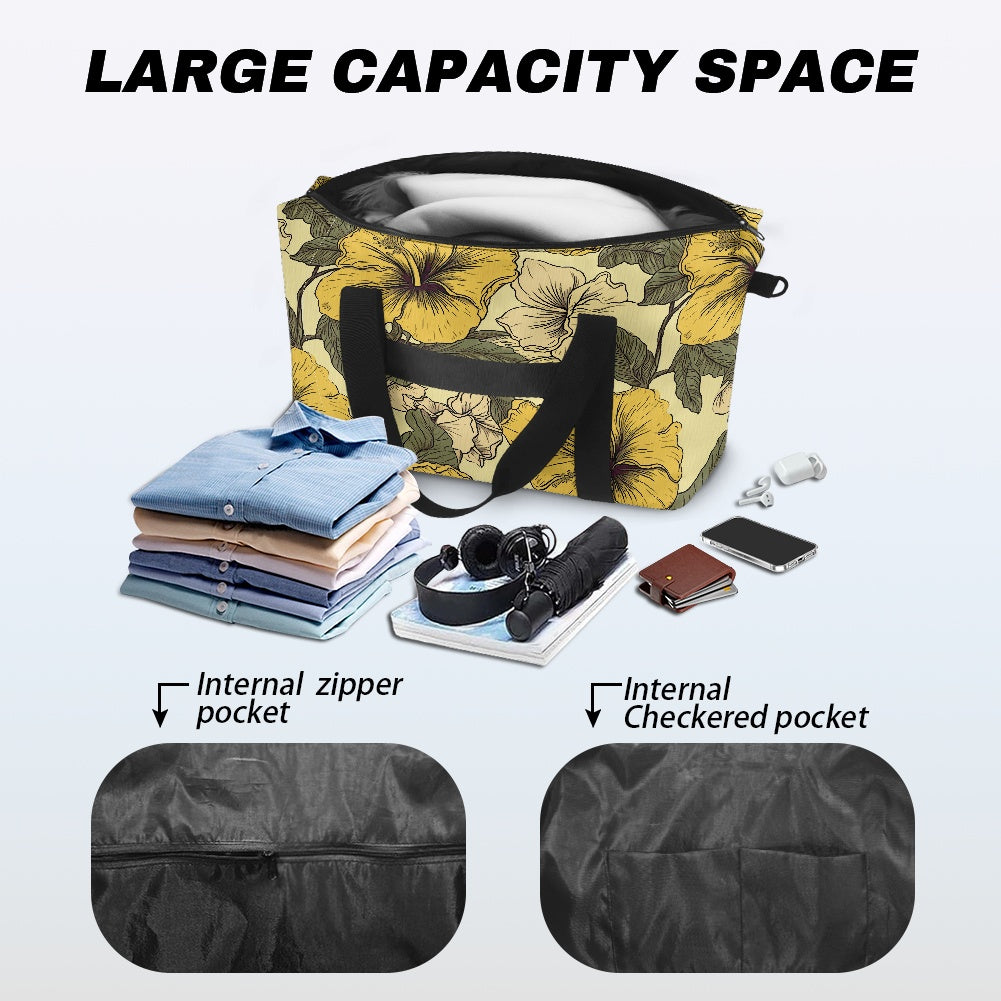 Yellow Hibiscus Lightweight luggage