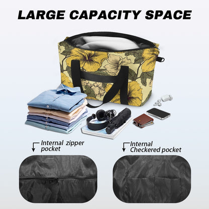 Yellow Hibiscus Lightweight luggage