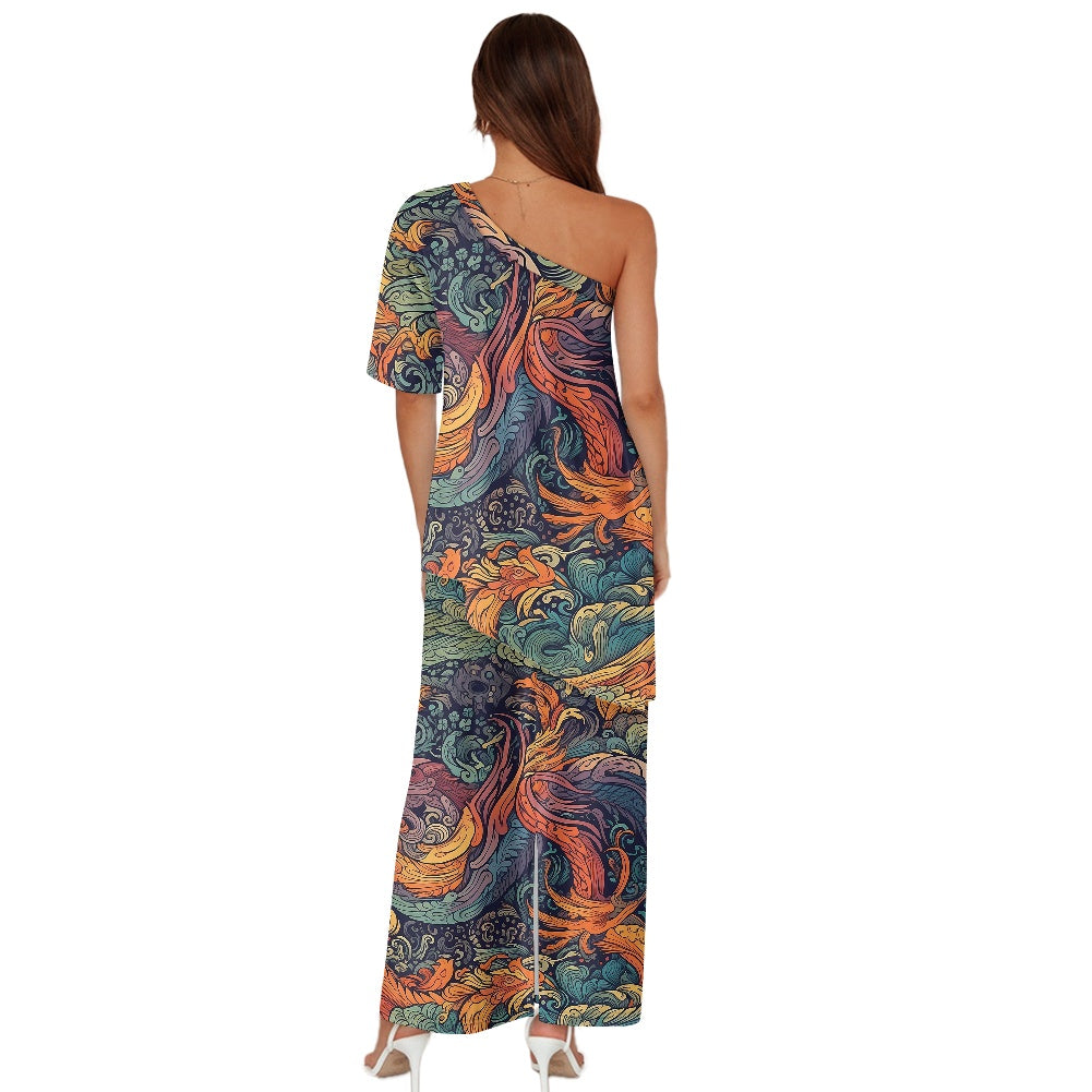 Elegant Off-Shoulder Two-Piece Dress for Women