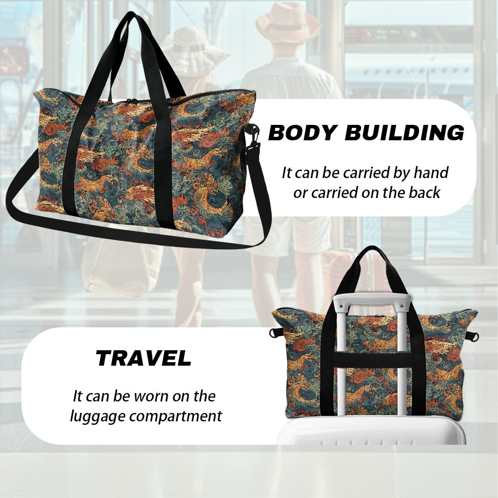 Chinese Dragon and Phoenix Lightweight luggage