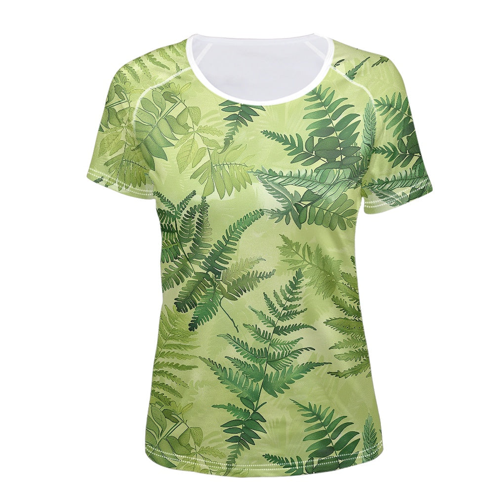 Women's round neck short sleeve T-shirt