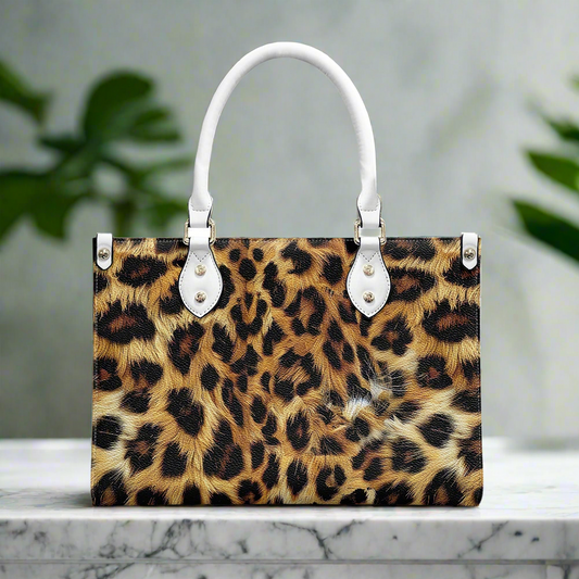 Leopard pattern Women's PU leather twill handbag