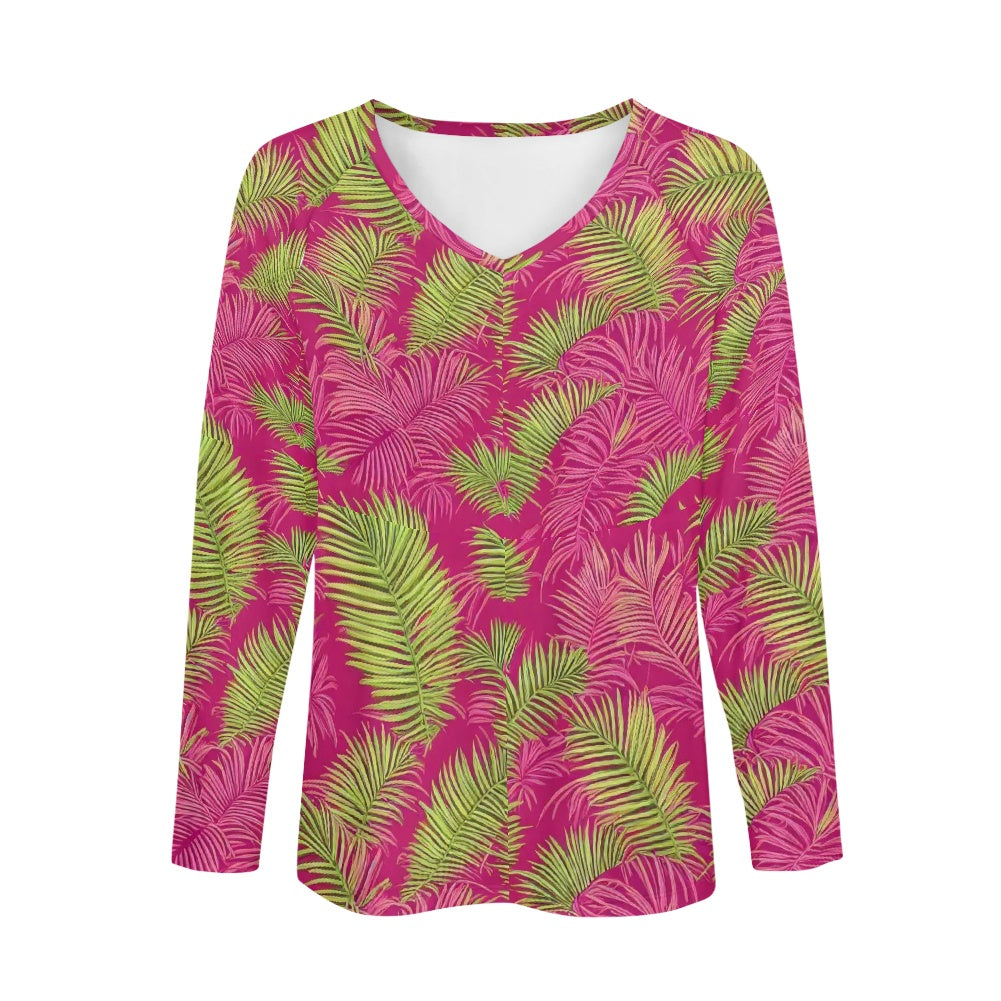 Long sleeve loose T-shirt