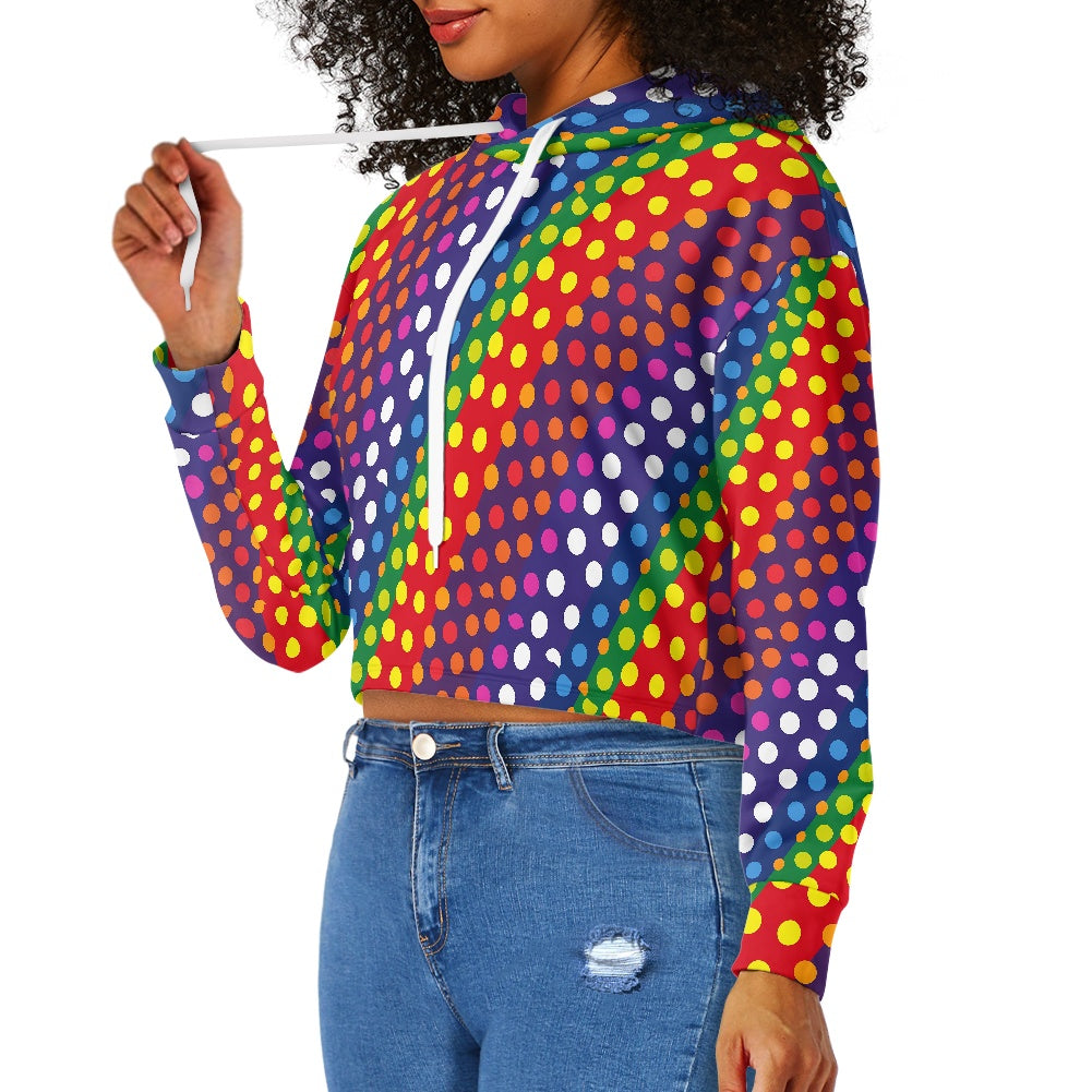 Women's midriff-baring sweatshirt