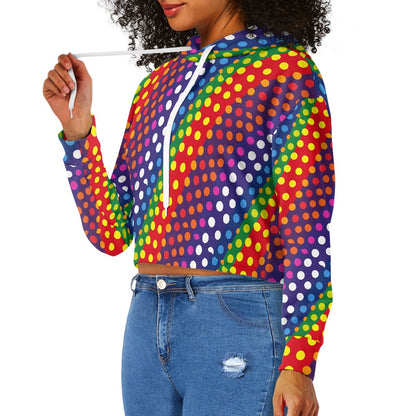 Women's midriff-baring sweatshirt