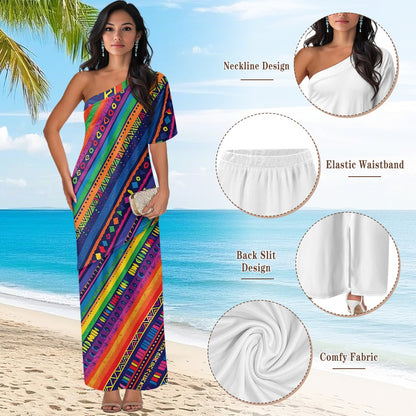 Elegant Off-Shoulder Two-Piece Dress for Women