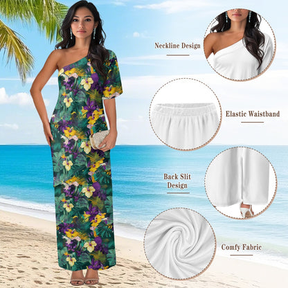 Elegant Off-Shoulder Two-Piece Dress for Women