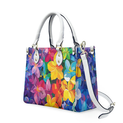 Women's PU leather twill handbag