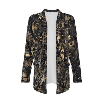 Long-sleeved cardigan jacket