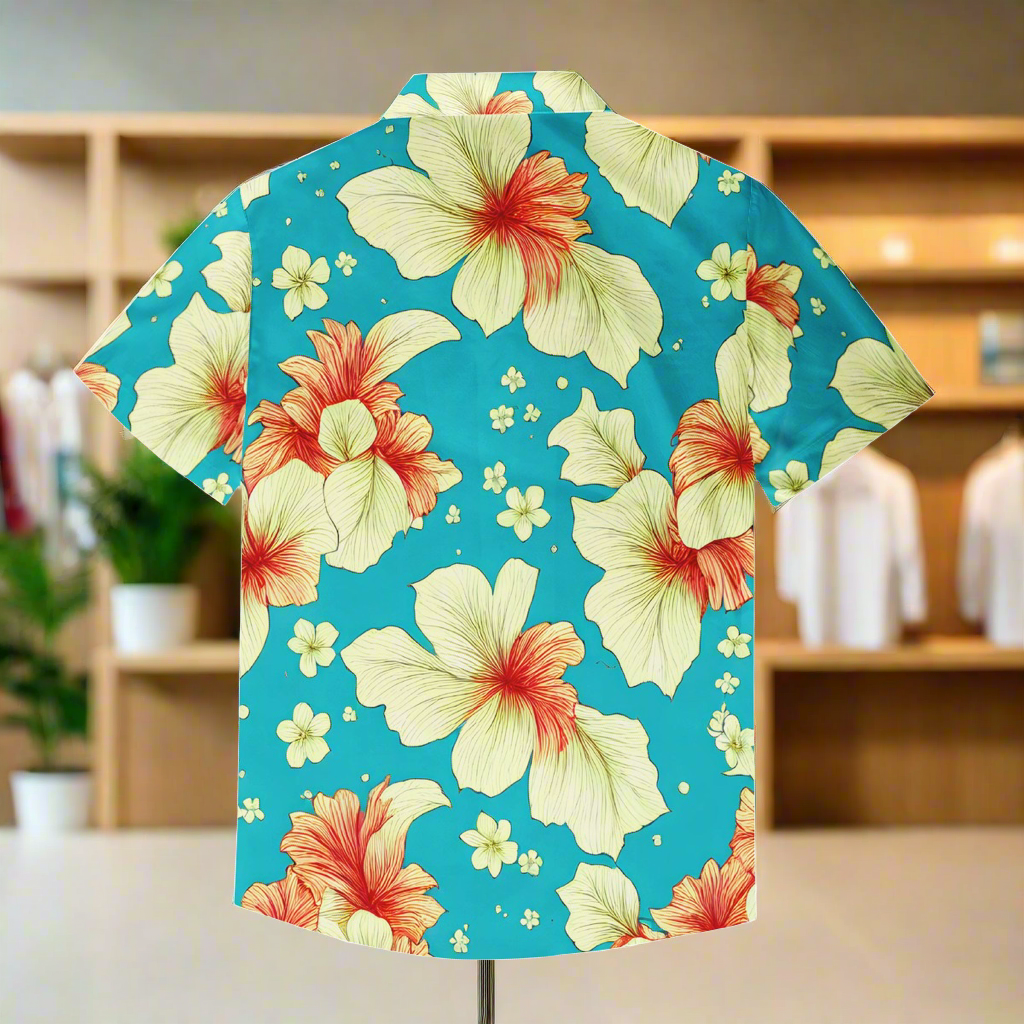 Vintage Men's Hawaiian Shirt | Men's Aloha Shirt