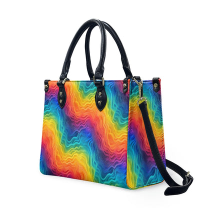 Women's PU leather twill handbag