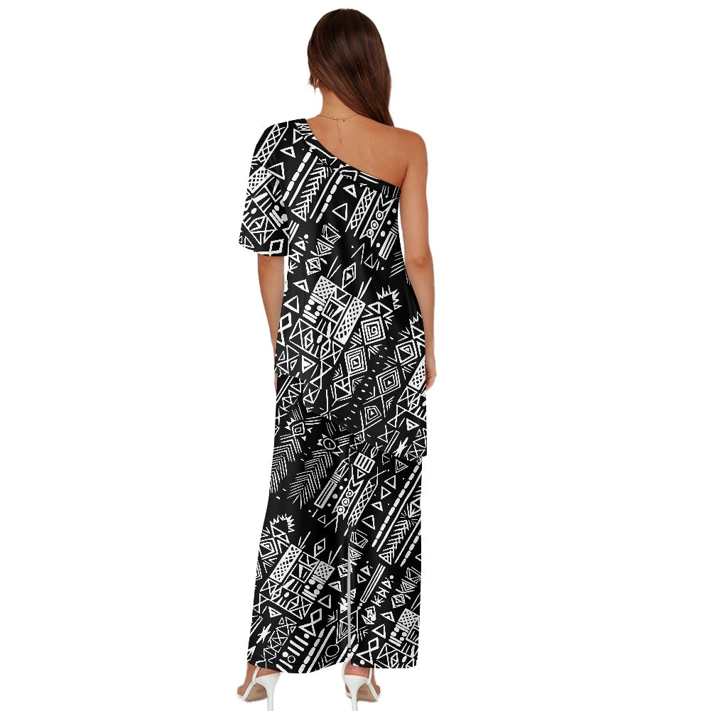 Elegant Off-Shoulder Two-Piece Dress for Women