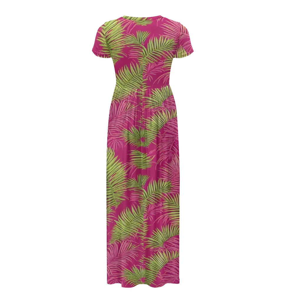 Short Sleeve Casual Pocket Ladies Dress