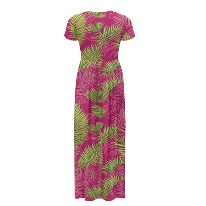 Short Sleeve Casual Pocket Ladies Dress