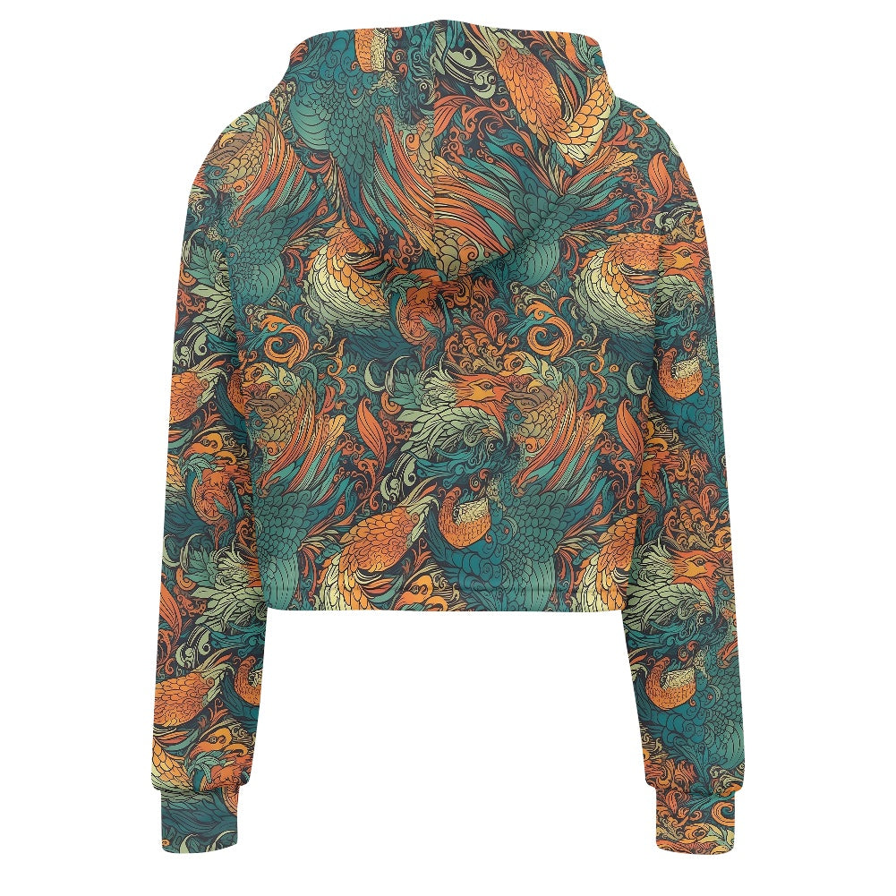Women's midriff-baring sweatshirt - Chinese