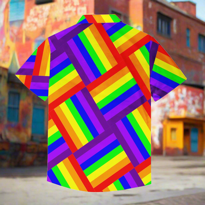 Rainbow Weave Men's Casual Shirt