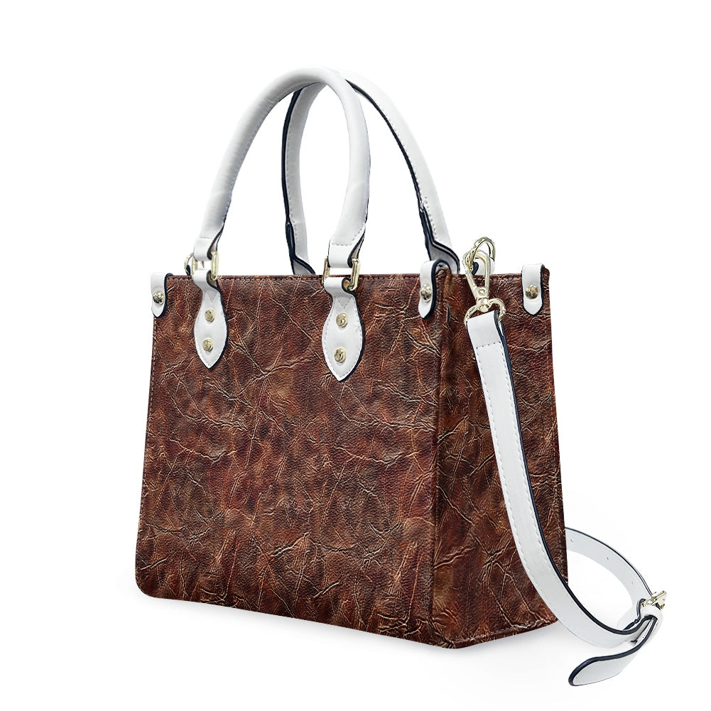 Women's PU leather twill handbag