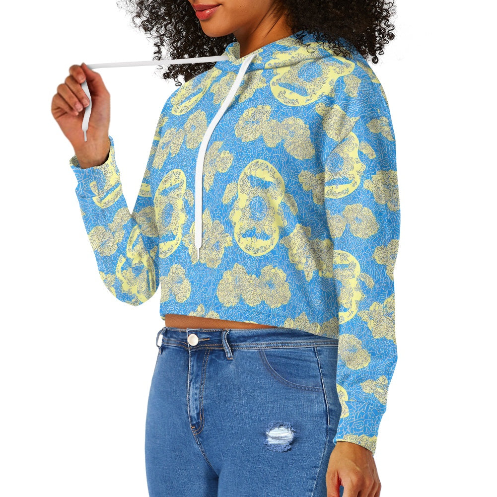 Women's midriff-baring sweatshirt - Vintage