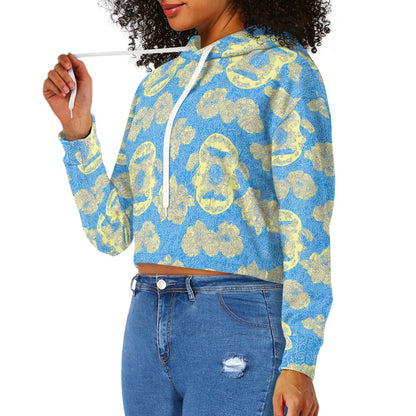 Women's midriff-baring sweatshirt - Vintage
