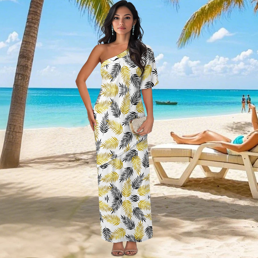 Elegant Off-Shoulder Two-Piece Dress for Women