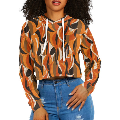Women's midriff-baring sweatshirt - Ethnic