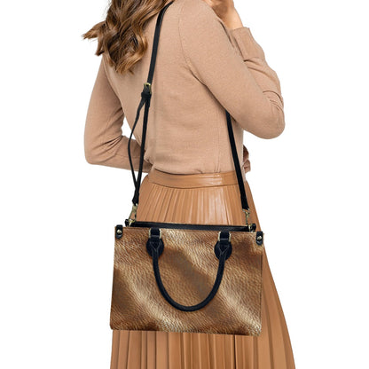 Women's PU leather twill handbag