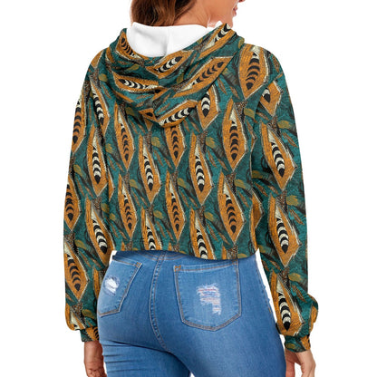 Women's midriff-baring sweatshirt - Ethnic
