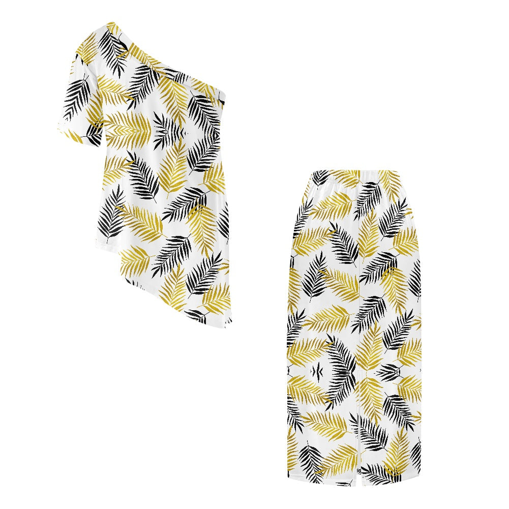 Elegant Off-Shoulder Two-Piece Dress for Women