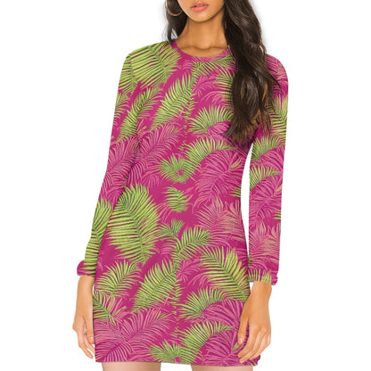 Long-sleeved slim dress