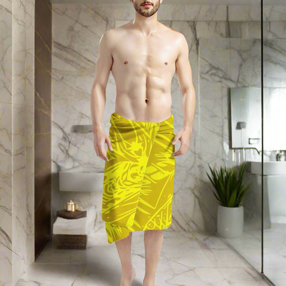 Yellow Fern Bath Towel