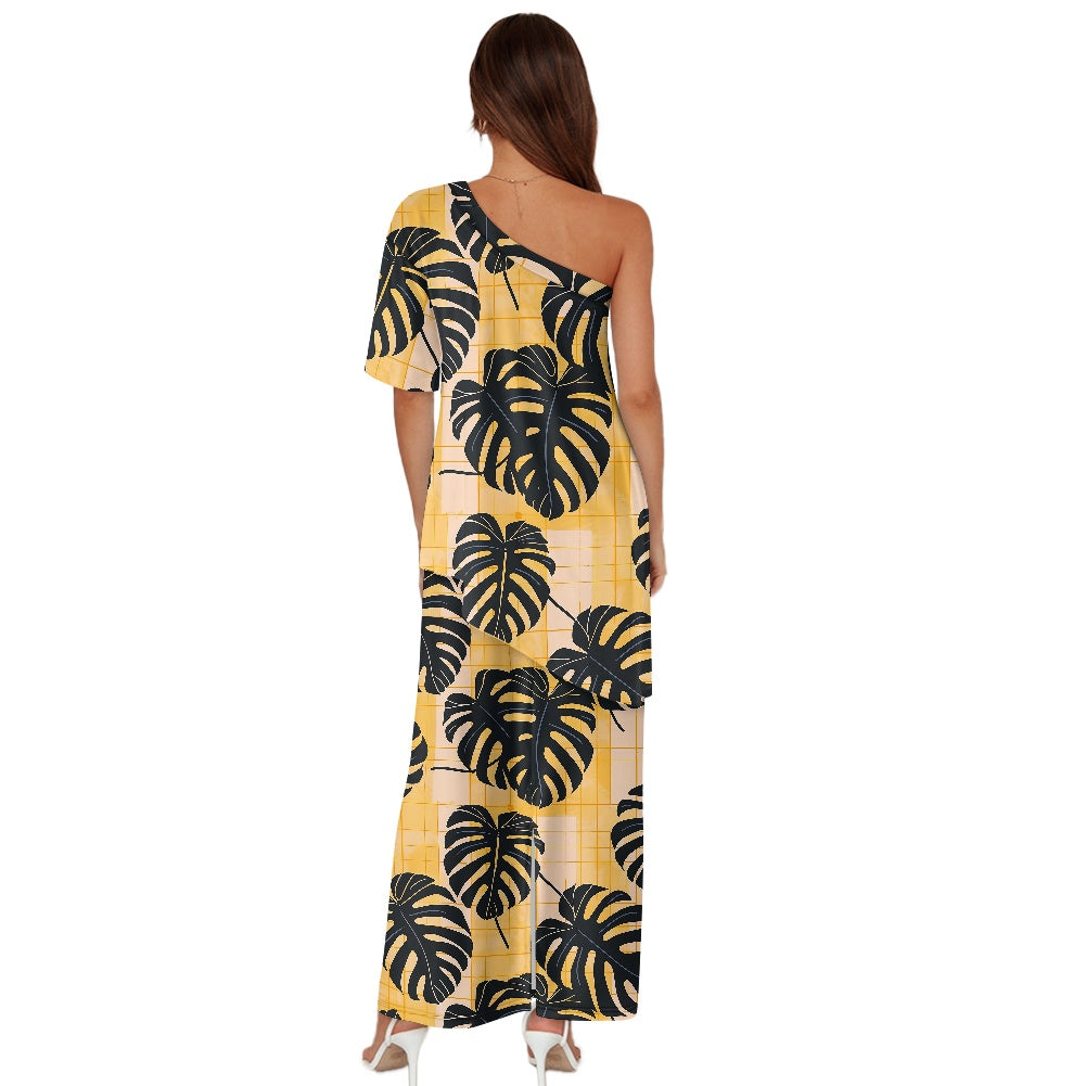 Elegant Off-Shoulder Two-Piece Dress for Women