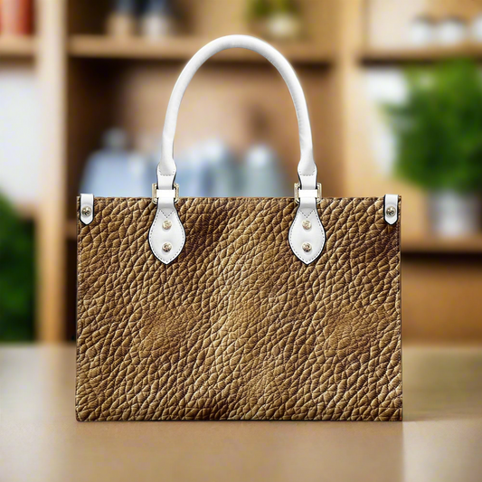 Women's PU leather twill handbag