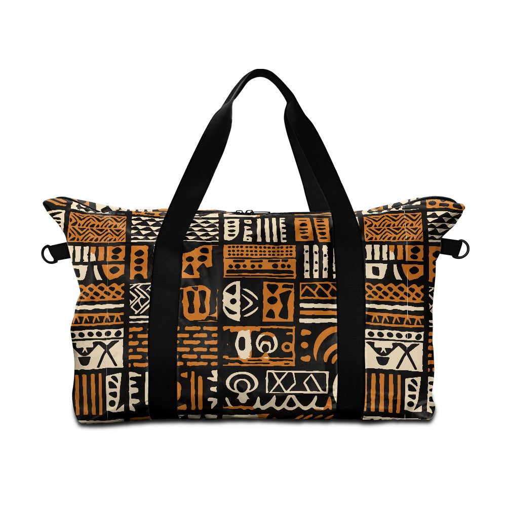 Ethnic African Lightweight luggage white ONESIZE