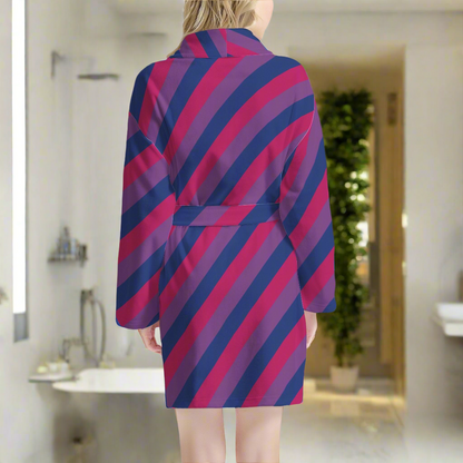 Bisexual Pride Women's Bathrobe
