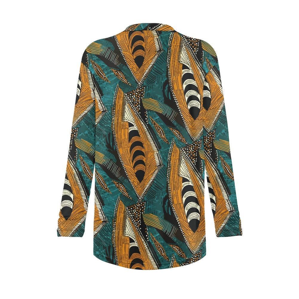 Long-sleeved cardigan jacket