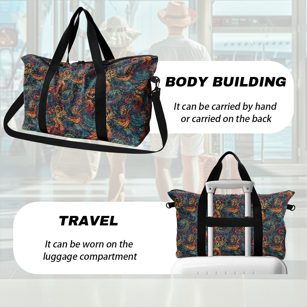 Chinese Dragon and Phoenix Lightweight luggage